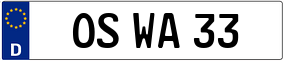 Trailer License Plate